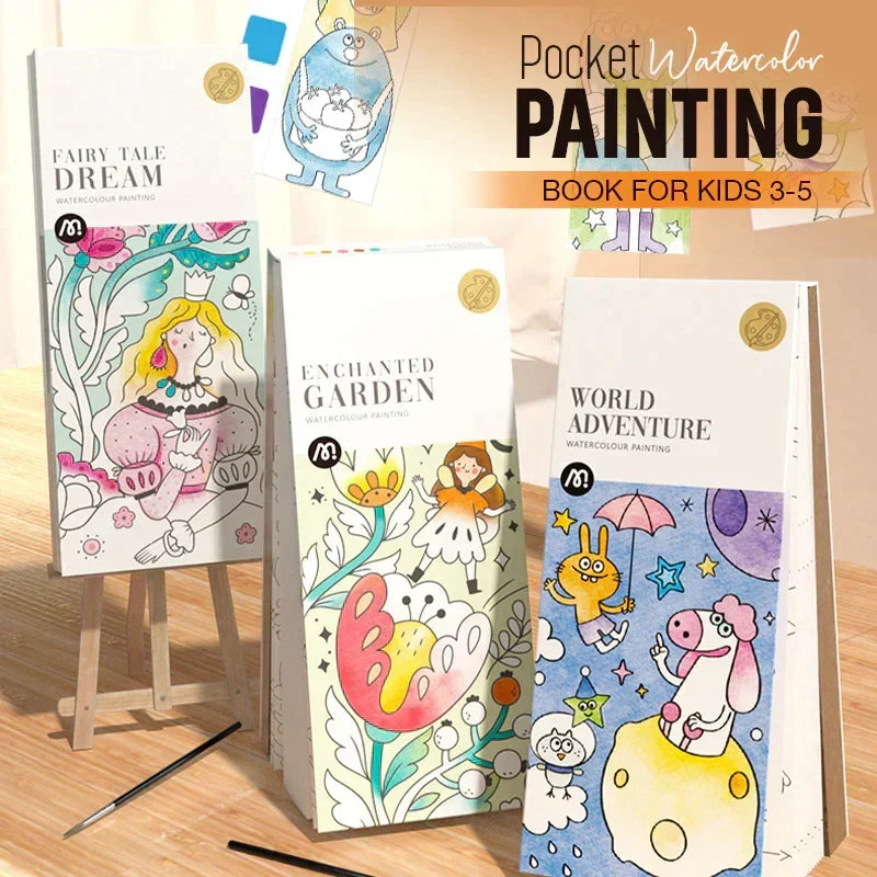 Pocket Aquarelboek voor Kinderen