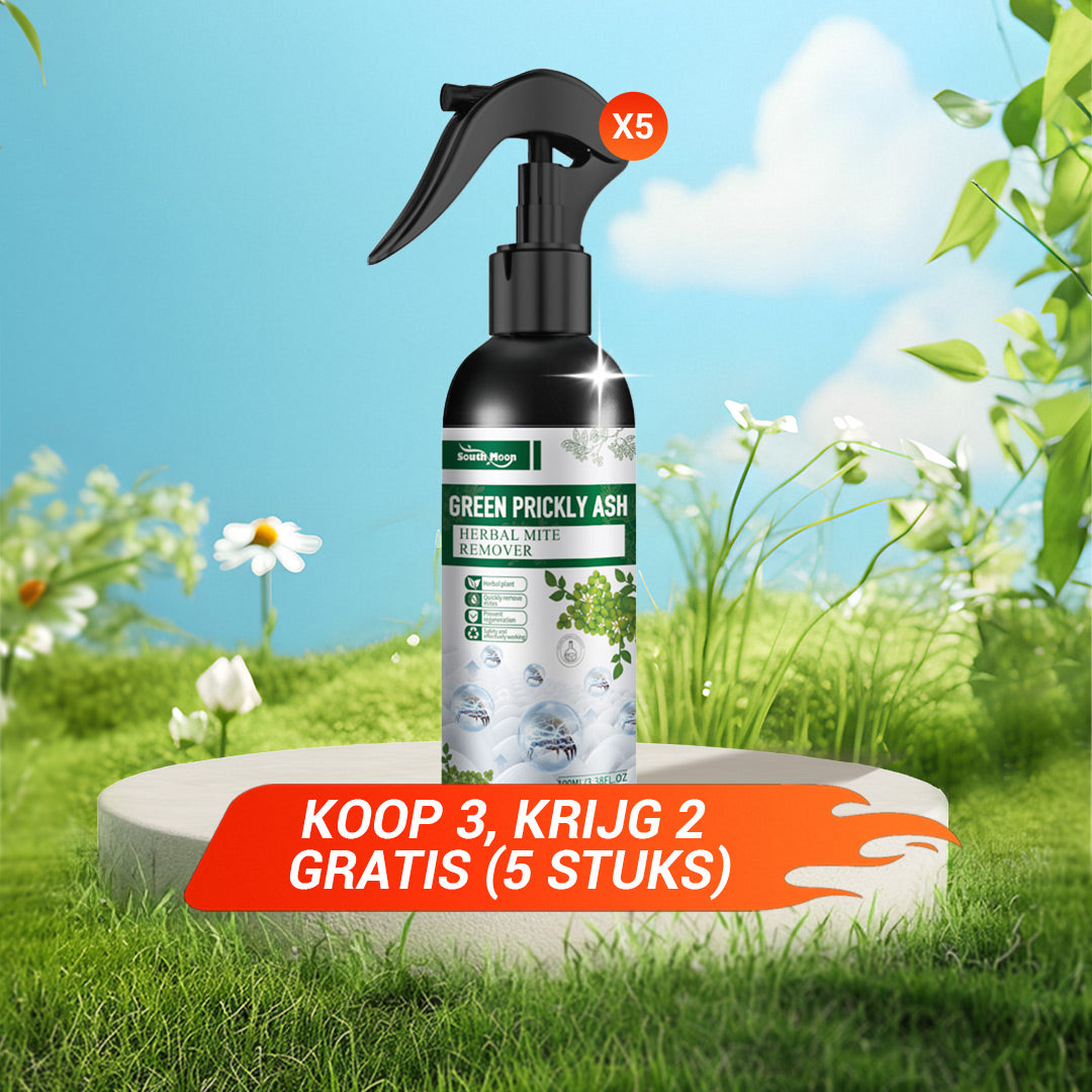🦠💥 Krachtige Mijtenverwijderaar Spray – 100% Veilig & Effectief tegen Huisstofmijten! 🌿
