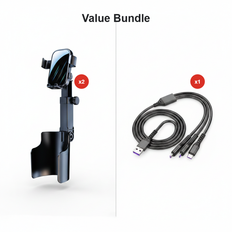 Auto bekerhouder telefoonhouder – 360° verstelbaar, sterke N52 magneet, bediening met één hand, past op alle telefoons, stabiele magnetische en klem-modellen voor veilig rijden