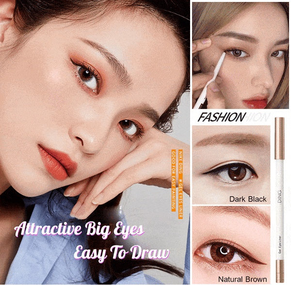 Sneldrogende, langdurige, waterdichte en zweetbestendige eyeliner-Koop 1 gratis 1 (2 stuks)