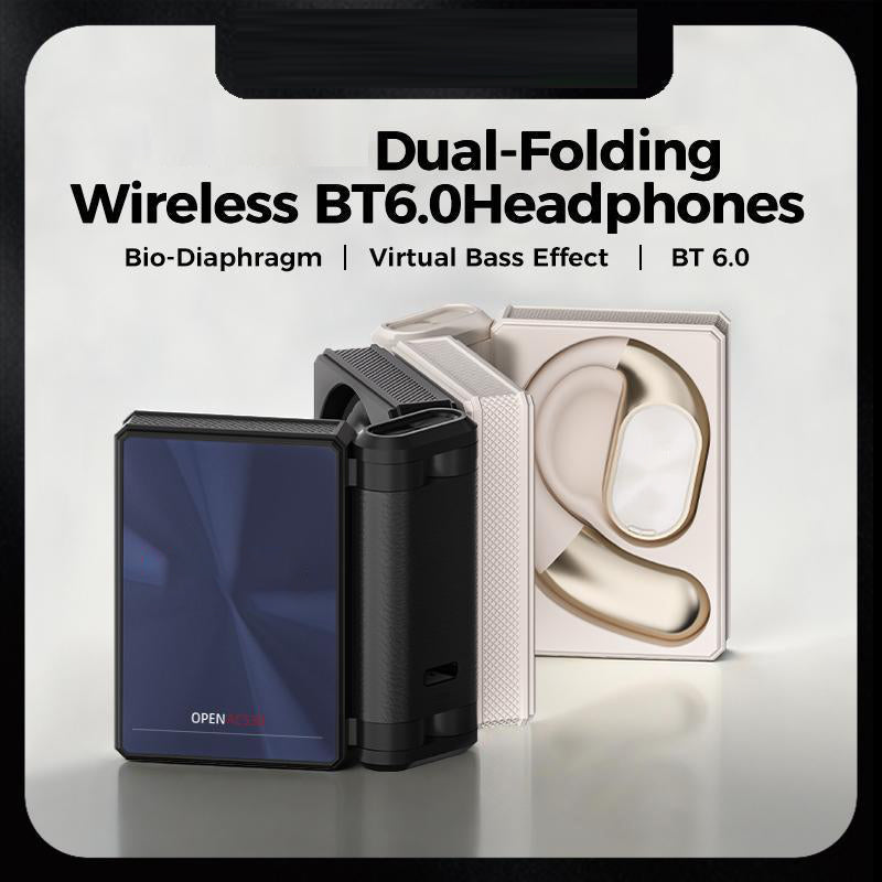 Draadloze oordopjes met Bluetooth 6.0, ruisonderdrukking, batterijduur van 145 uur en IPX5-waterdichte sporthoofdtelefoon