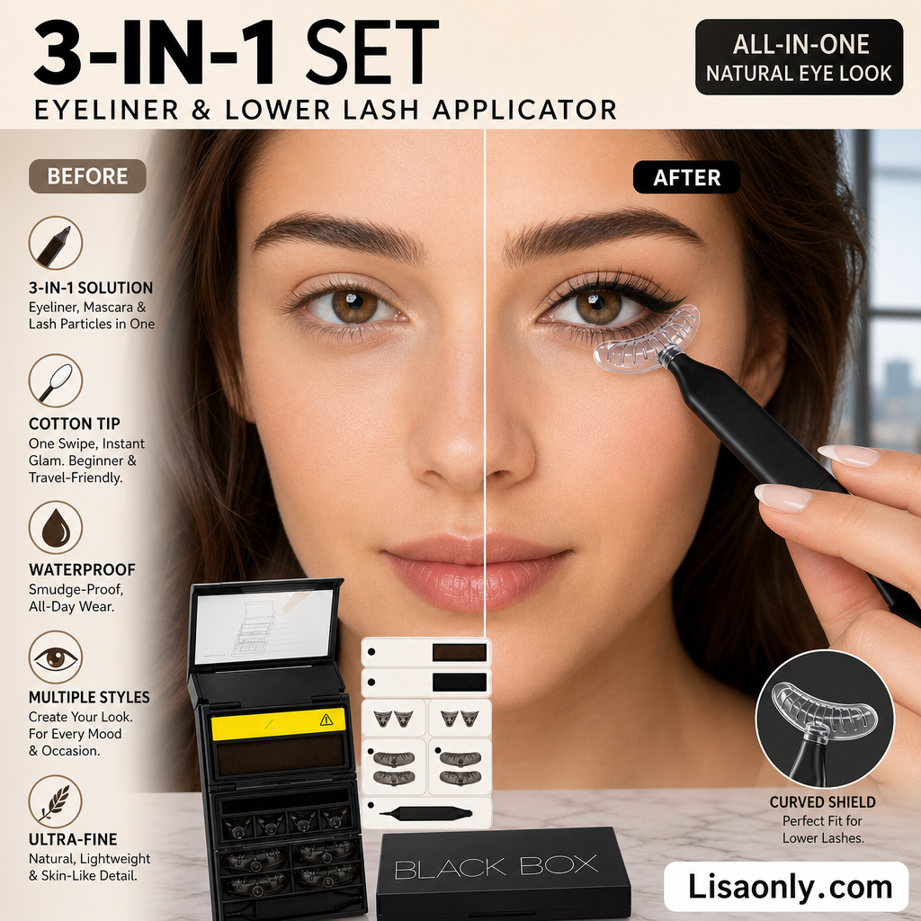 🥳HETE UITVERKOOP 2026🥳💋Meer dan 50.000 verkocht!🔥 50% korting!3-in-1 eyeliner- en wimperstempelset