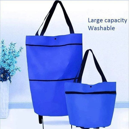 🛒🎁 50% KORTING! Van supermarkt tot camping: deze opvouwbare boodschappentrolley met 600D Oxford-stof en handvat is het perfecte Moederdag-cadeau. Stijlvol, praktisch, en hij staat uit zichzelf!