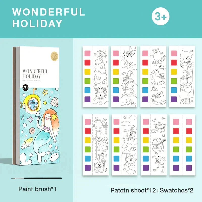 Pocket Aquarelboek voor Kinderen