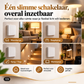 🔥FLASH SALE🔥 Draadloze Lichtschakelaar Set – Zonder Kabels of Boren, Zelfklevend – Voor 220V Huishoudlampen – Flexibel op Glas, Hout & Tegels – Vlamvertragend! 💡✨