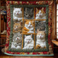 ⏳🔥TIJDELIJK 50% KORTING! ⏰🐱🎄 Vintage Kattenpatroon Flanel Deken – Zacht & Comfortabel ✨