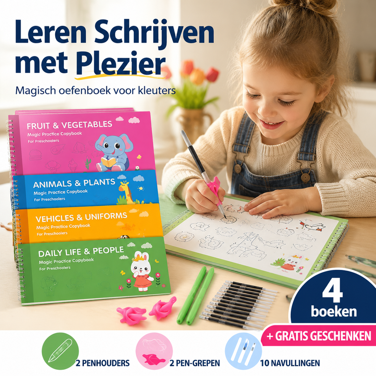 Tekenboek met 8 thema's: cartoons om over te trekken🥳🖍️ Meer dan 50.000 gezinnen hebben ervoor gekozen!
