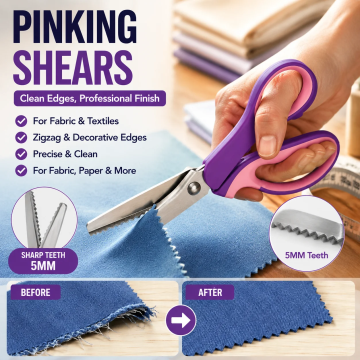 ✂️🔥 50% KORTING! Knip élke stof zonder rafelen – zigzag in één beweging. Dé schaar die naaisters, knutselaars én hobbykoks in heel Europa gebruiken!