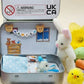 🎉Beste Paascadeau 50% KORTING🎁🐇Bunny Mummy Tiny Plush Pocket Tin