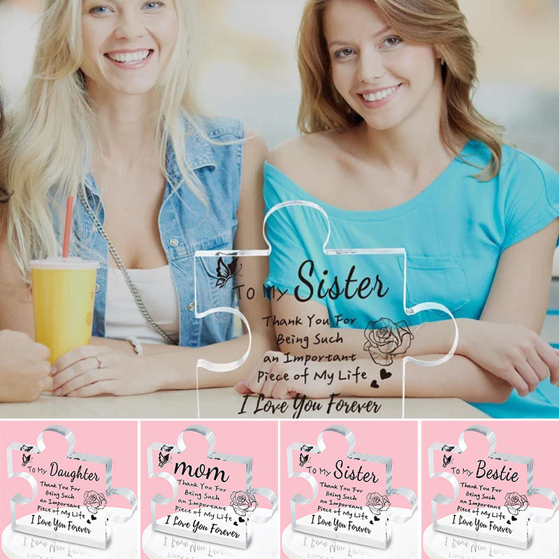 💕Gegraveerde puzzel voor Zussen/Mama/Papa/Besties/Dochter/Grootmoeder/Vrouw
