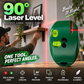 🛠️💡 50% KORTING! Stop met het scheef ophangen van je planken! Deze 90-graden laserwaterpas met infrarood projecteert een perfecte rechte hoek op elke muur, elke tegel, elk project