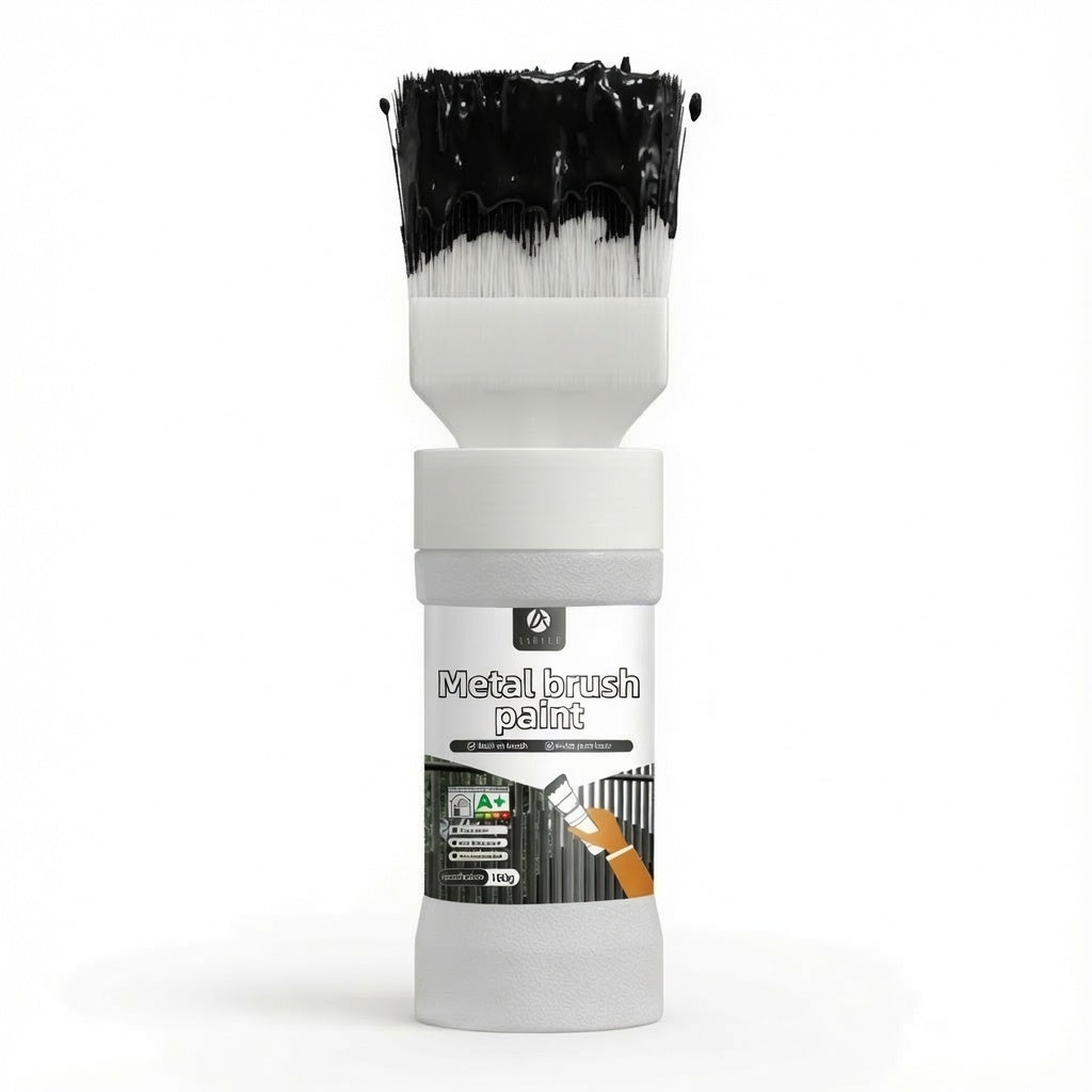 ✨Nieuw Binnen✨Watergedragen Metallic Zilverkleurige Verf met Ingebouwde Kwast（50% KORTING）