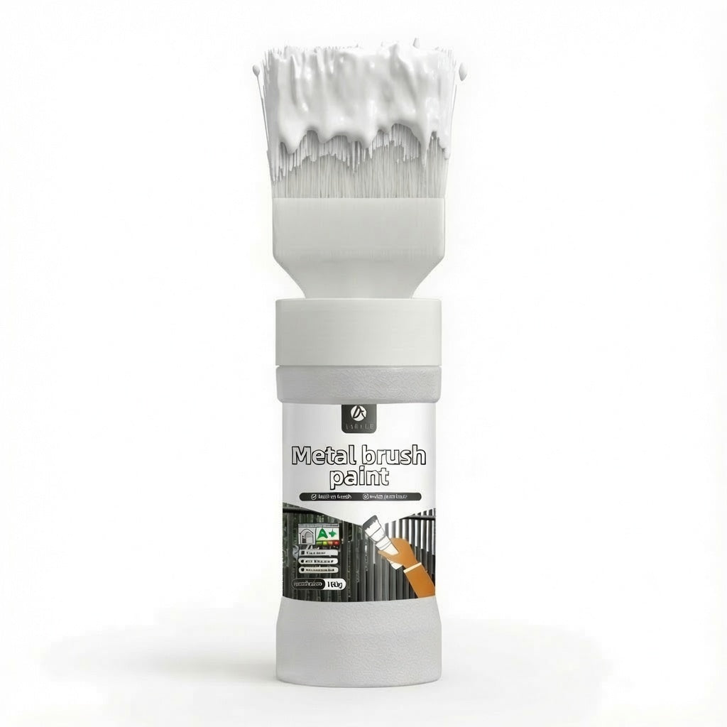 ✨Nieuw Binnen✨Watergedragen Metallic Zilverkleurige Verf met Ingebouwde Kwast（50% KORTING）