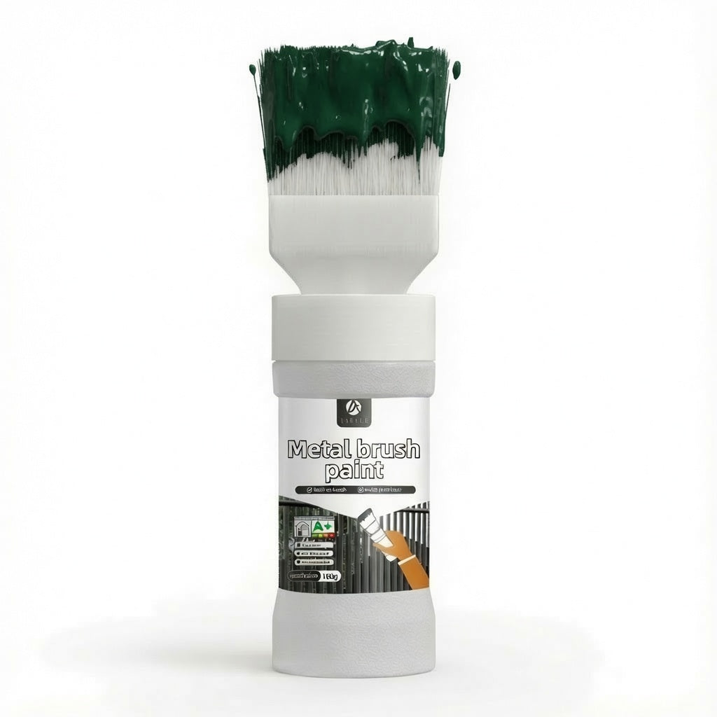 ✨Nieuw Binnen✨Watergedragen Metallic Zilverkleurige Verf met Ingebouwde Kwast（50% KORTING）