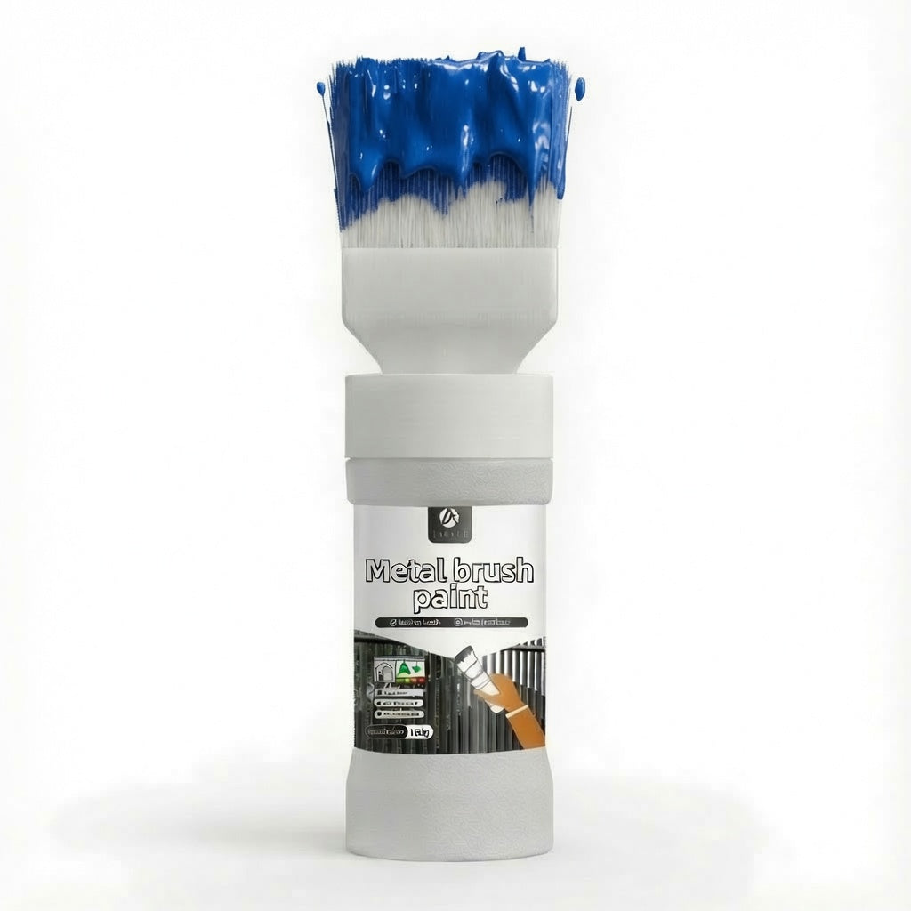 ✨Nieuw Binnen✨Watergedragen Metallic Zilverkleurige Verf met Ingebouwde Kwast（50% KORTING）