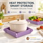Magnetic Silicone Trivet 🍳🧲 | Foldable Pot Mat & Small Kitchen Tray