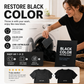Clothing blackening film brightens and fixes color without fading