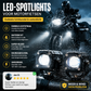 🏍️ Universele LED-Spotlights – Dubbele Lichtbundel & Waterbestendig 💡