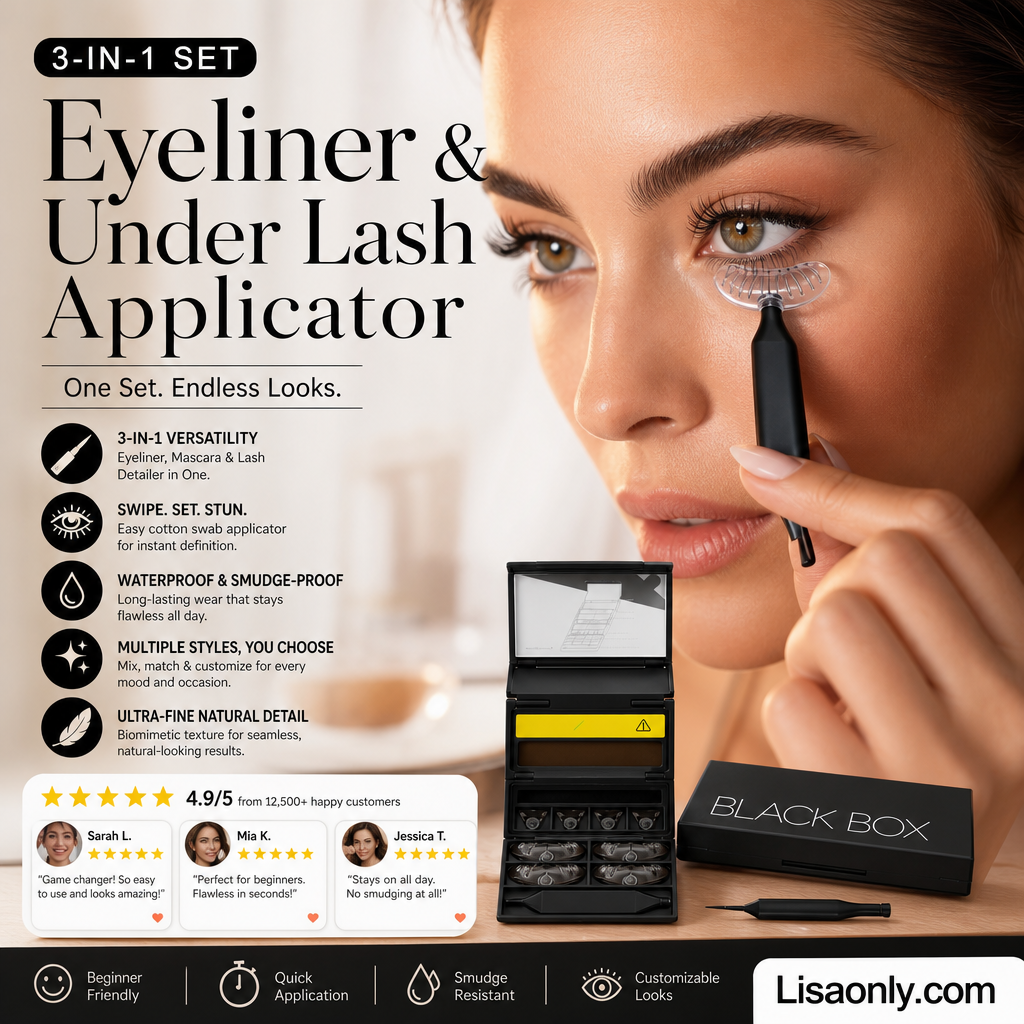 🥳HETE UITVERKOOP 2026🥳💋Meer dan 50.000 verkocht!🔥 50% korting!3-in-1 eyeliner- en wimperstempelset