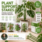 A semi-circular support frame to prevent drooping flowers, suitable for hydrangeas, roses, monstera, indoor potted plants, and outdoor garden vegetables.