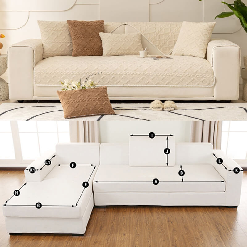 Nice gift*Anti slip fleece sofa cover