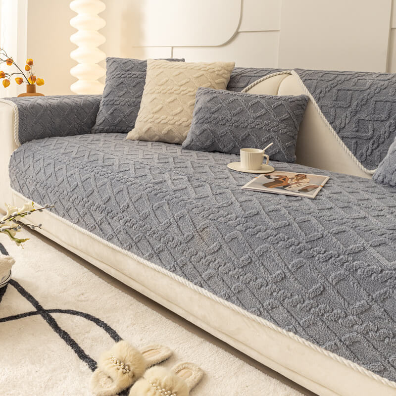Nice gift*Anti slip fleece sofa cover