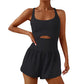 Athletic Romper One-piece Jumpsuit Shorts for Women