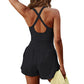 Athletic Romper One-piece Jumpsuit Shorts for Women