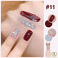 Modieuze Duo-Kleur Glitternagellak Combinatieset