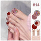 Modieuze Duo-Kleur Glitternagellak Combinatieset