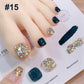 Modieuze Duo-Kleur Glitternagellak Combinatieset