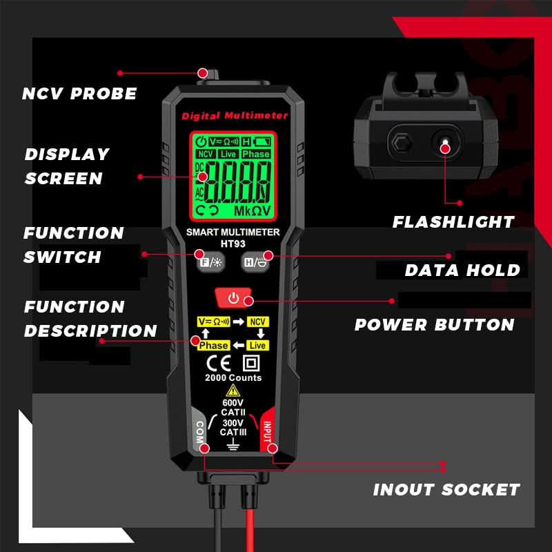 🔥Hete uitverkoop🔥 Digital smart multimeter