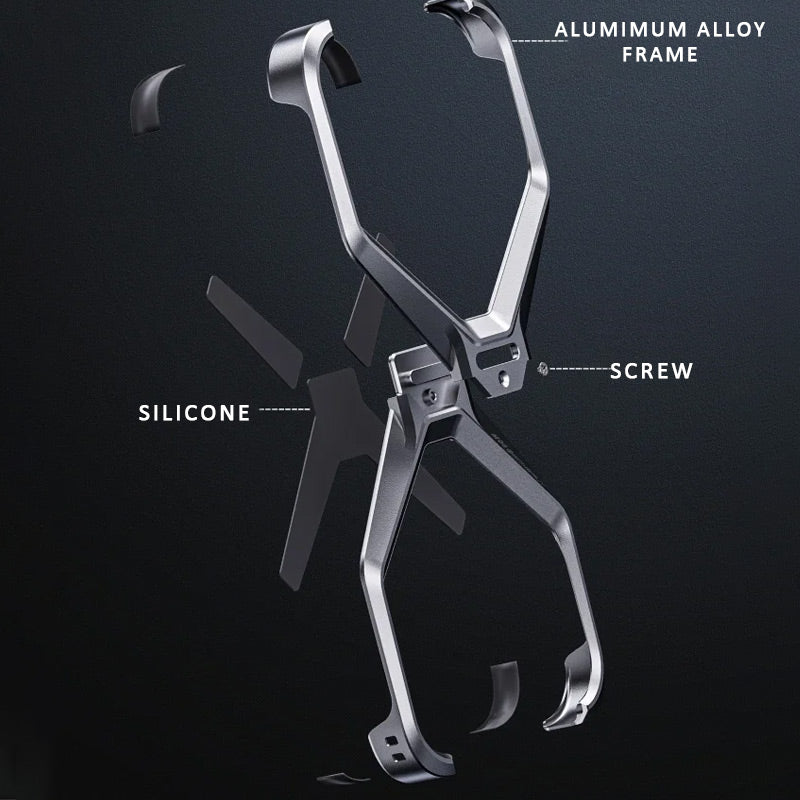 Luxe aluminiumlegering frameless hol telefoon geval voor iPhone
