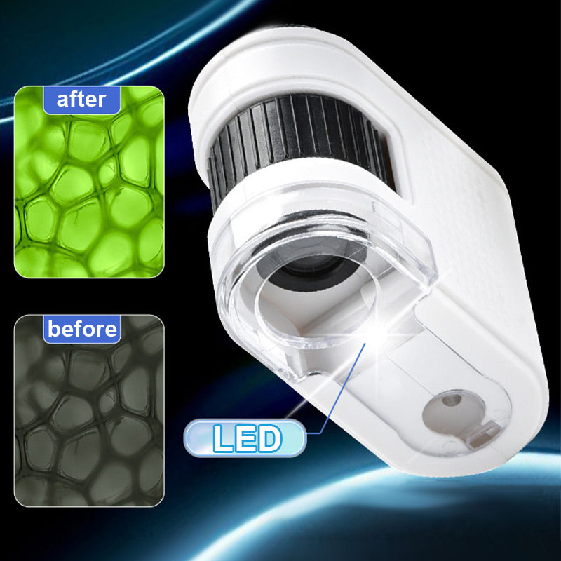 80X Zakmicroscoop met Telefoonclip