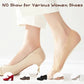 Elegante Onzichtbare Sokken voor Dames met Kantpatroon en Antislip Stippen