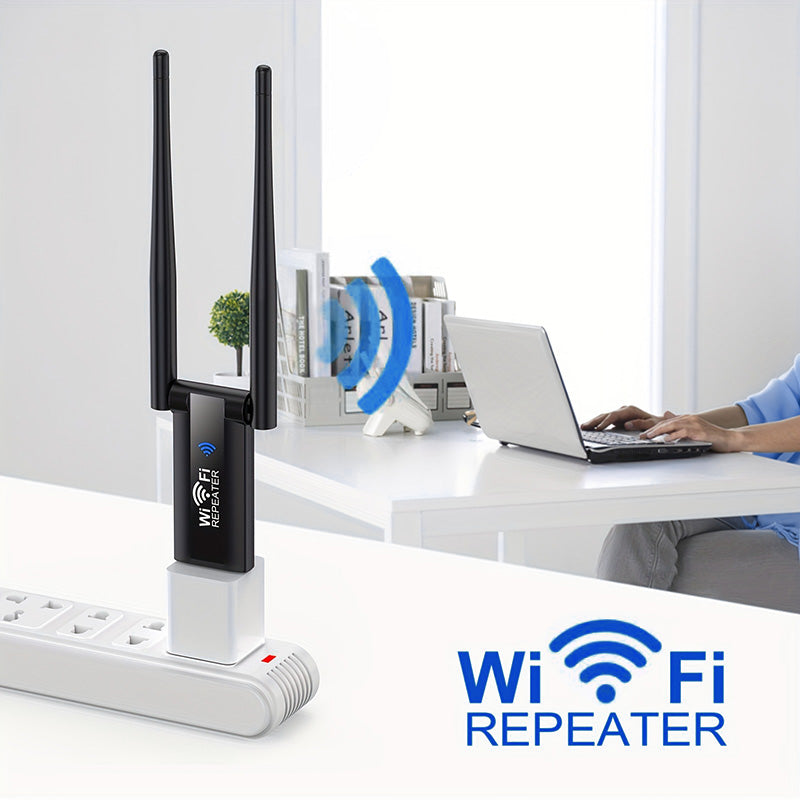 📶 KOOP 2 EN KRIJG 1 GRATIS! ✨ USB WiFi-versterker - Dubbele antennetechnologie voor verbeterde netwerkdekking thuis/op kantoor met eenvoudige installatie 🏠🚀