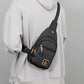 Waterdichte Crossbody Schoudertas met Meerdere Zakken