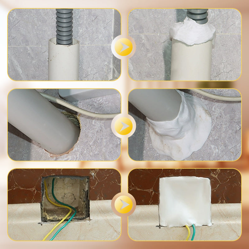 📢📢 50% KORTING🏠 Waterdichte afdichtingskit – Gemakkelijk te vormen vulmiddel voor buisopeningen en spleten in muren