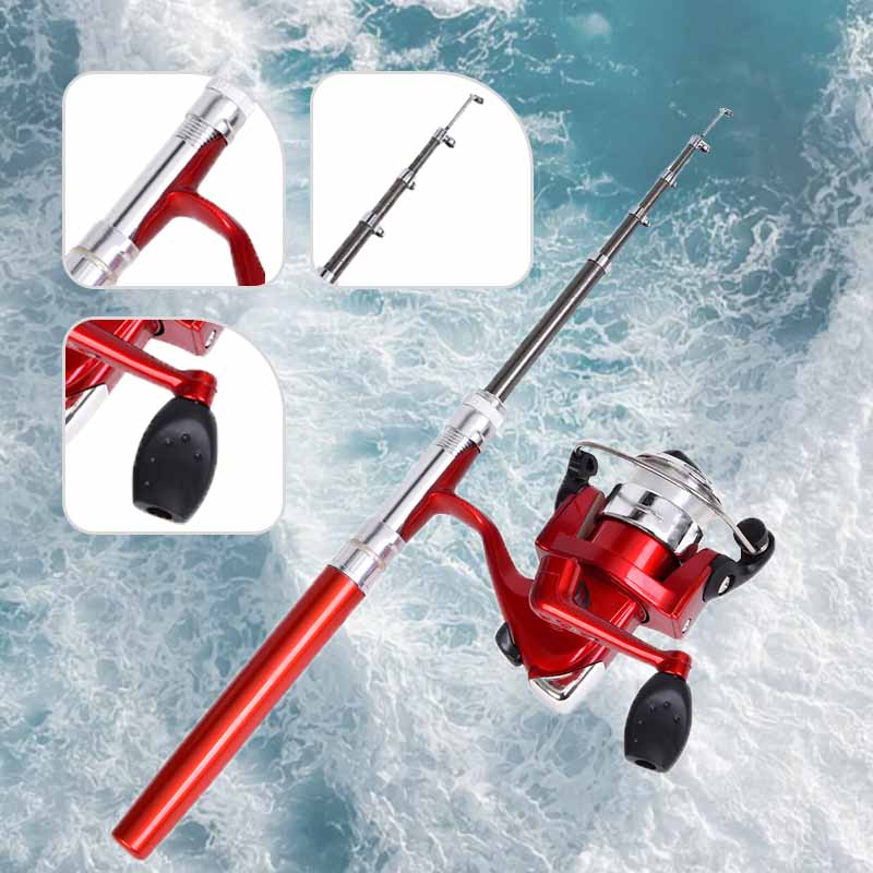 Draagbare Pen-Stijl IJsvishengel Set