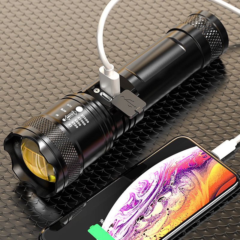 🔦 50% KORTING + KOOP 2, KRIJG 1 GRATIS! Superkrachtige Zaklamp met Zoomfunctie