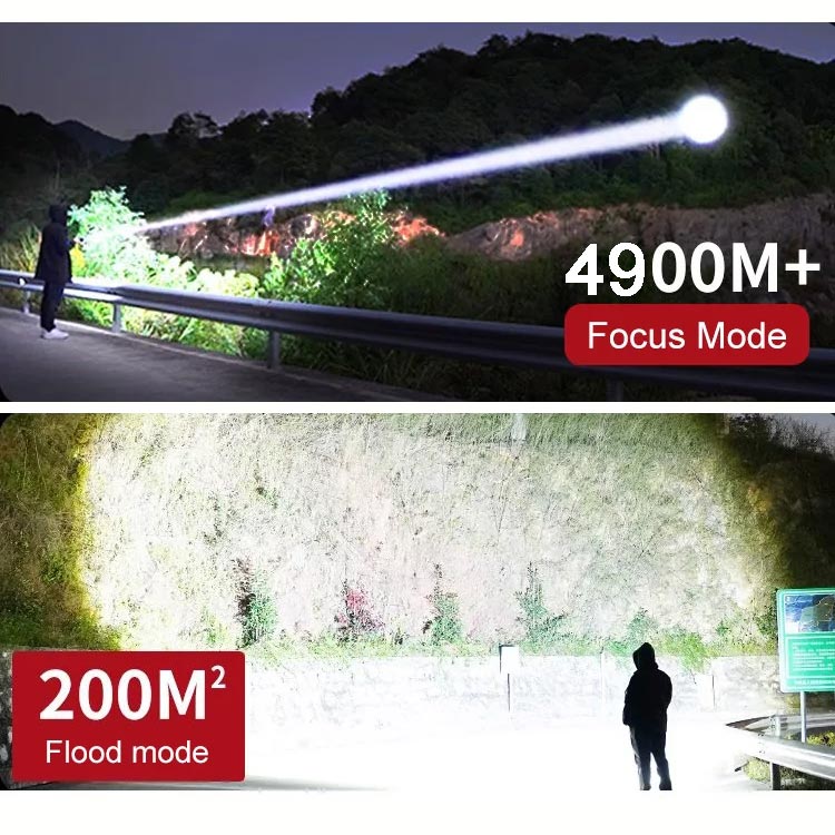 🔦 50% KORTING + KOOP 2, KRIJG 1 GRATIS! Superkrachtige Zaklamp met Zoomfunctie