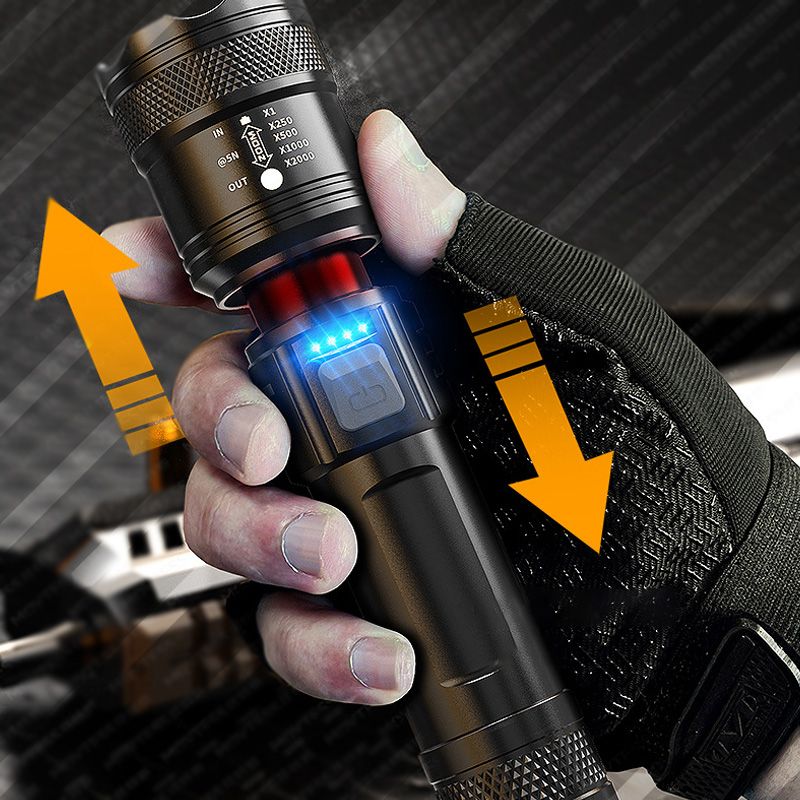 🔦 50% KORTING + KOOP 2, KRIJG 1 GRATIS! Superkrachtige Zaklamp met Zoomfunctie