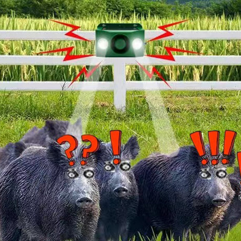 Waarschuwingslichten op zonne-energie om wilde dieren af te schrikken