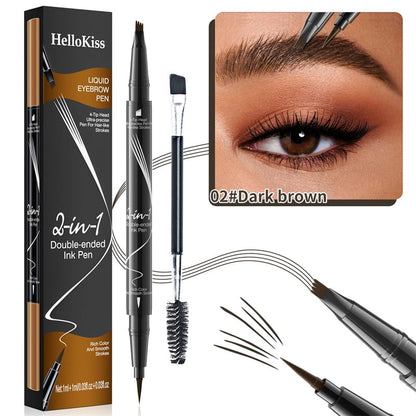LAATSTE DAG! Koop 1 krijg 1 gratis- 2-In-1 waterproof, langhoudende wenkbrauwpen