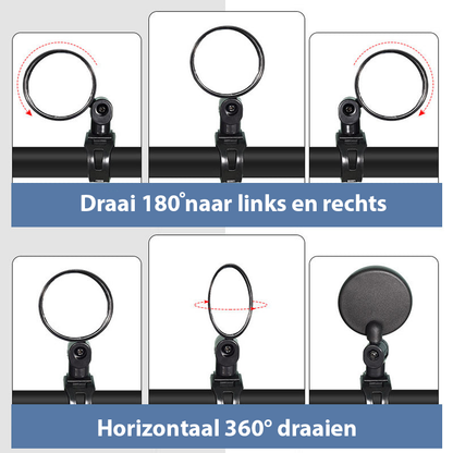 🚴Koop 1 krijg 1 gratis🚴Rearview Mirror™ | Veilige 360° achteruitkijkspiegel voor fietsers en bromfietsers