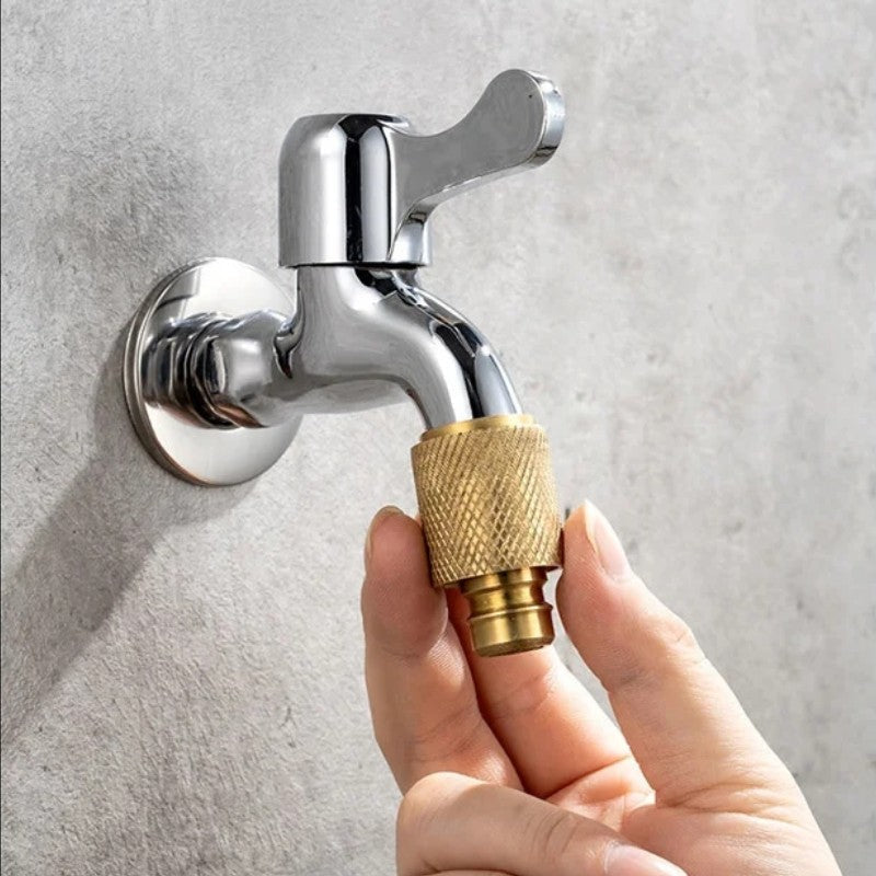 Koperen Waterleidingadapter & Mondstuk Voor Hogedrukwaterslang