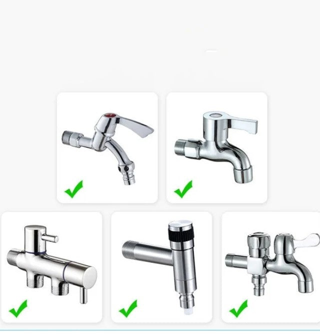 Koperen Waterleidingadapter & Mondstuk Voor Hogedrukwaterslang