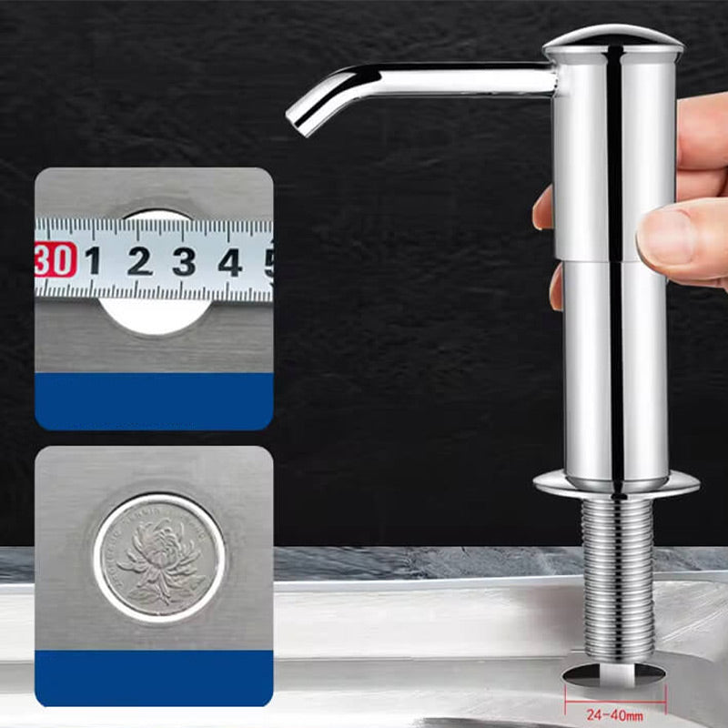 Duurzame inbouw zeepdispenser keukengootsteen