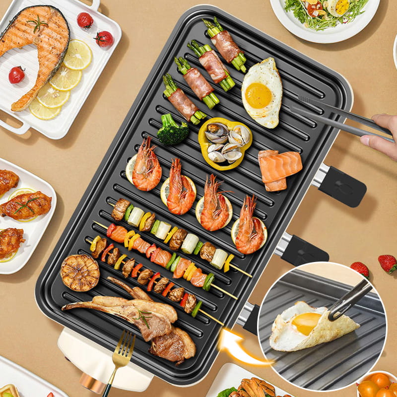 Grote capaciteit afneembare multifunctionele rookloze elektrische grill
