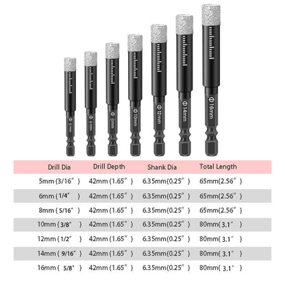 🔥Uitverkoop 50% korting🔥Hexuitdraaischachtboren voor marmer/tegel/steen[Volledige reeks]🛠️